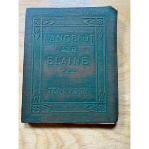 Little Leather Library Lancelot and Elaine Alfred Tennyson Book Antique